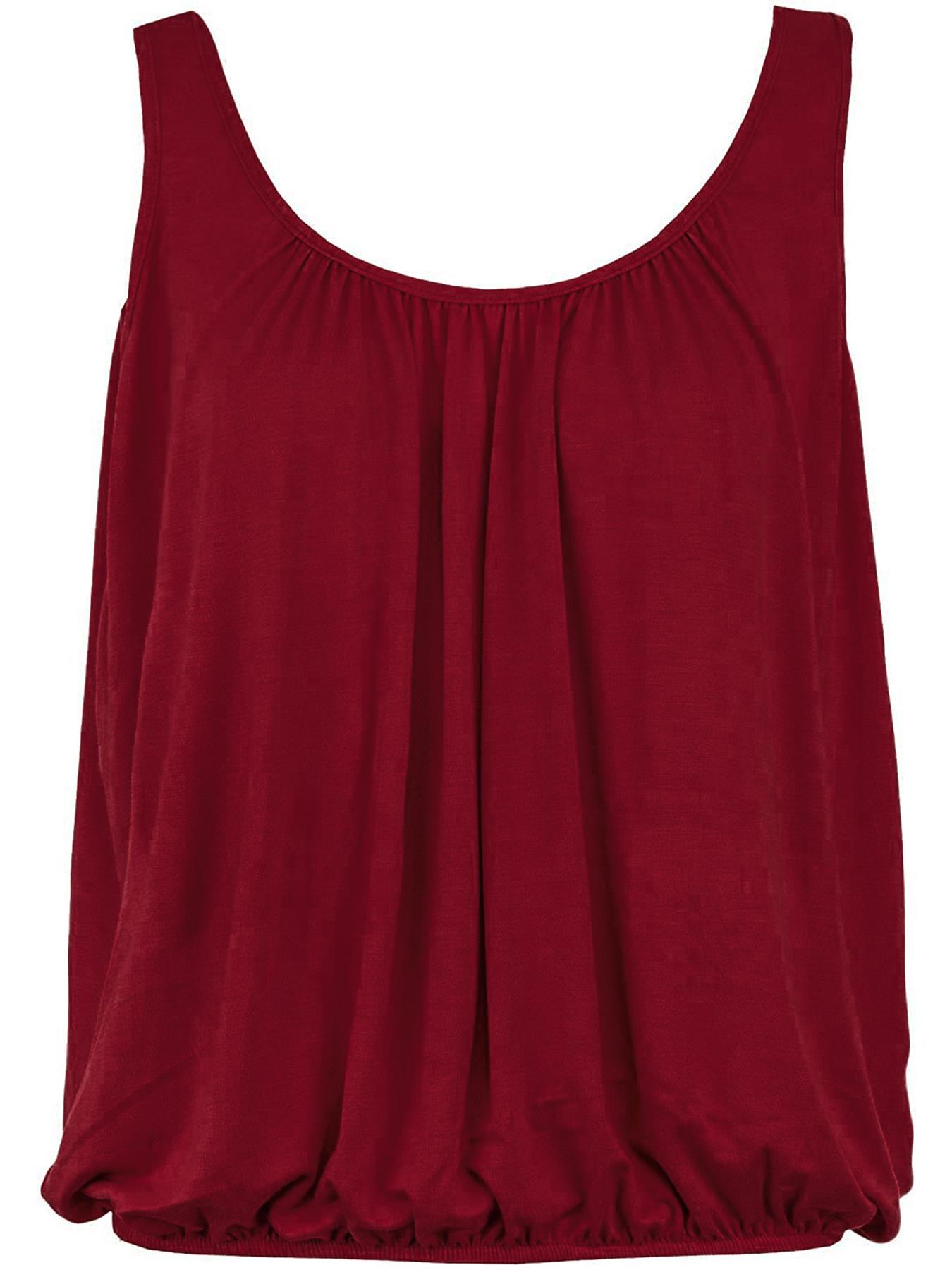 Womens Vest Tops Italian Summer Holiday Loose Fit Camisole Sleeveless Tank Top - Picture 80 of 82
