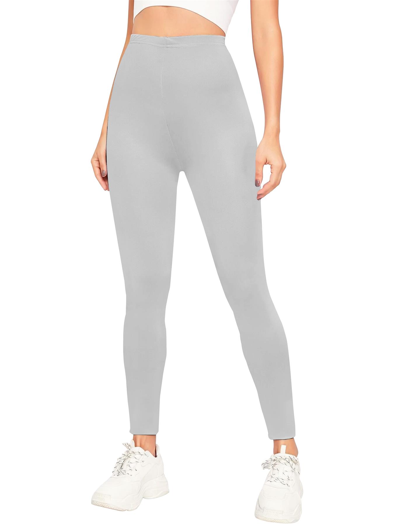 Womens Plain High Waist Leggings Trouser Fitness Gym Yoga Comfy Leggings Lot - Picture 37 of 68