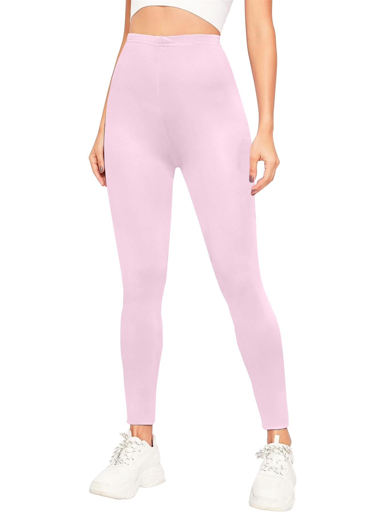 Womens Plain High Waist Leggings Trouser Fitness Gym Yoga Comfy Leggings Lot - Picture 13 of 68