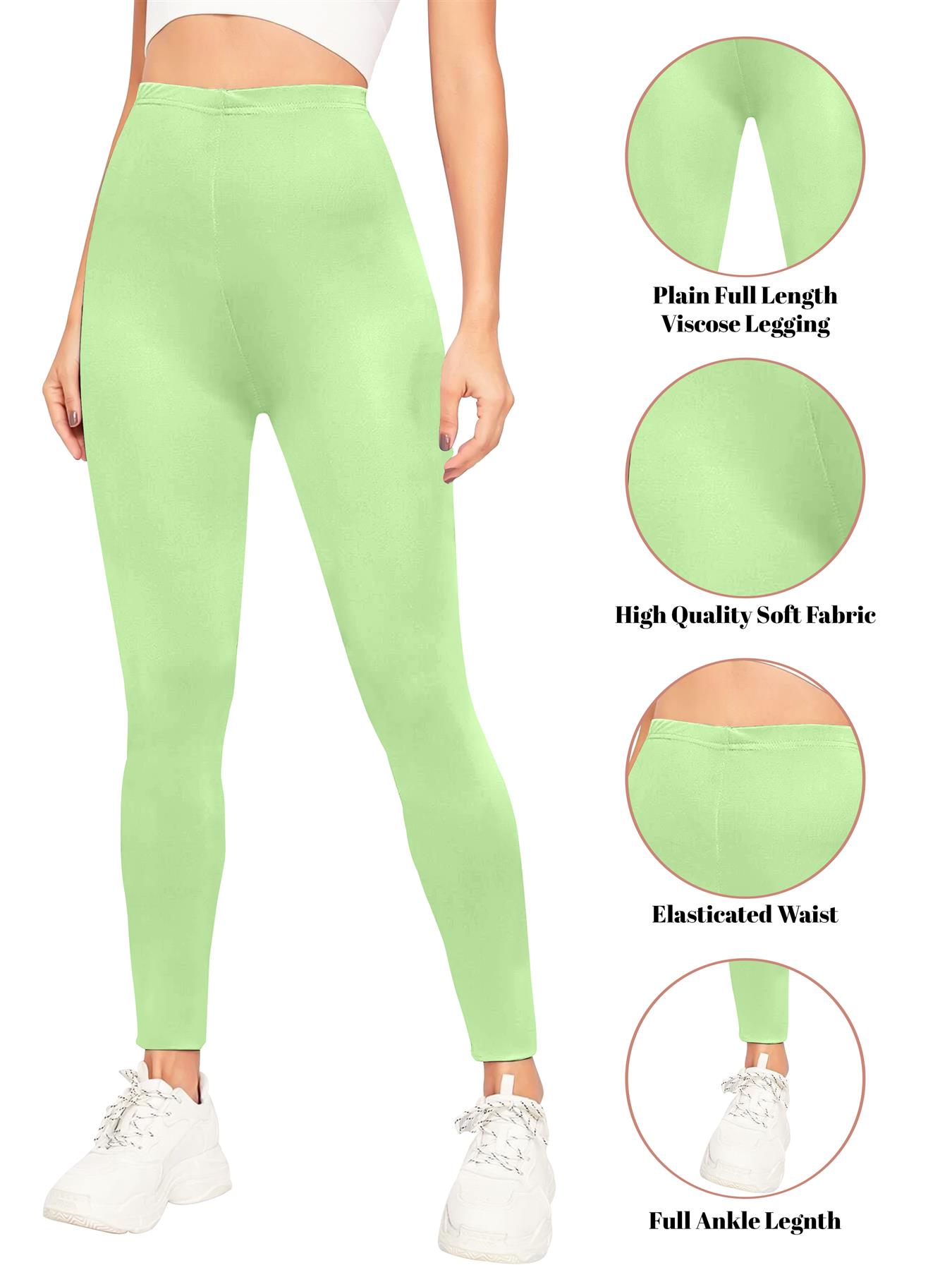 Womens Plain High Waist Leggings Trouser Fitness Gym Yoga Comfy Leggings Lot - Picture 65 of 68
