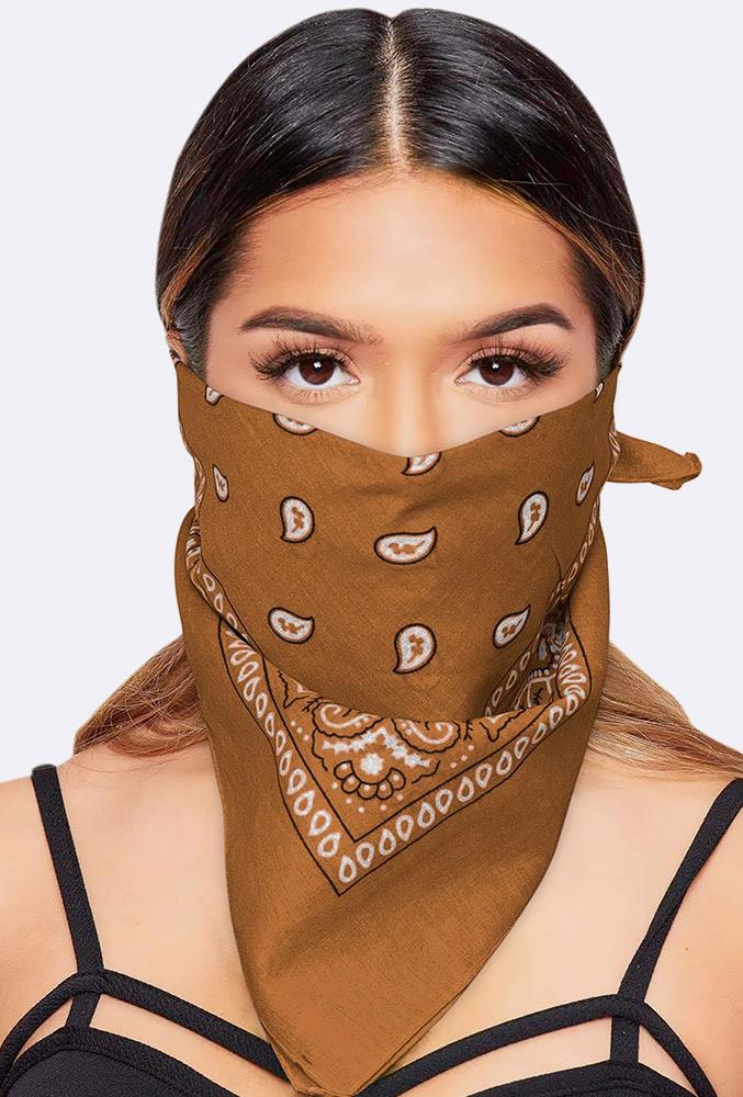 Paisley Bandana Cotton Scarf Headband Head Wear Mouth Protection Wrap Band Lot - Picture 11 of 63