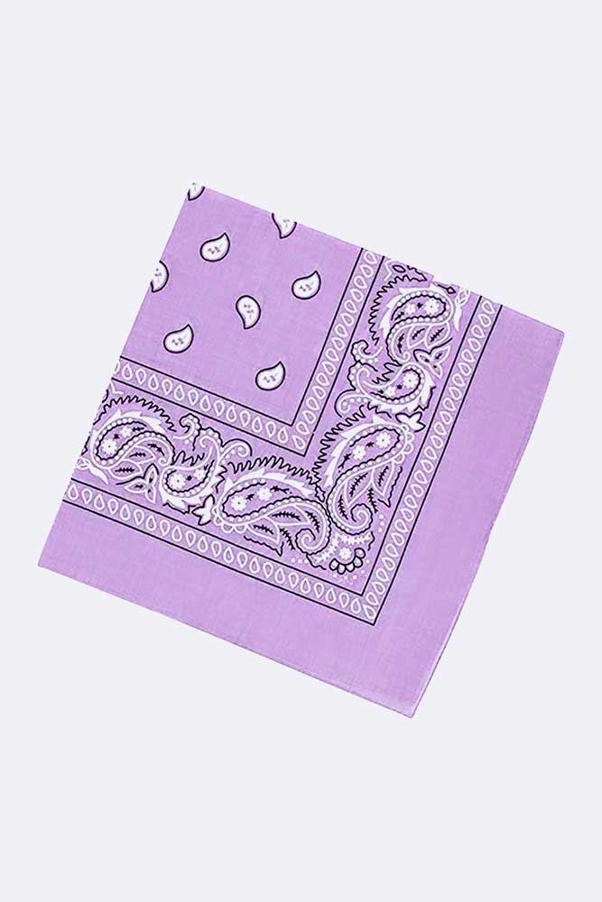 Bandana Paisley Cuello Envoltura Unisex Pañuelo Estampado Varios Colores 57cm x 57cm - Imagen 10 de 22