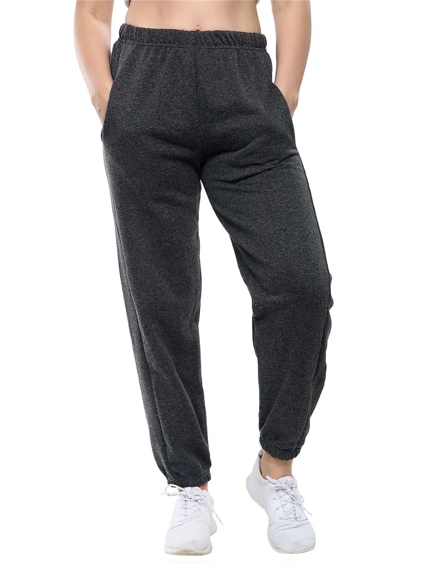 Kids Jogging Bottoms Warm Fleece Plain Joggers Bottom Pant 2 - 13 Years - Picture 13 of 41