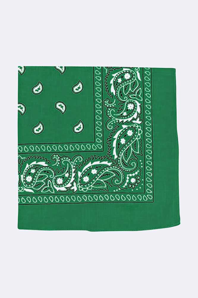 Bandana Paisley Cuello Envoltura Unisex Pañuelo Estampado Varios Colores 57cm x 57cm - Imagen 8 de 22