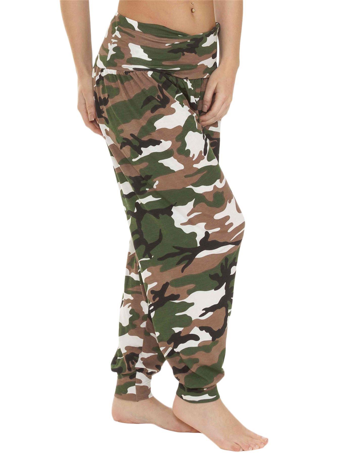 Womens Harem Ali Baba Full Pants Trousers Ladies Baggy Hareem Leggings Plus Size - Picture 40 of 143