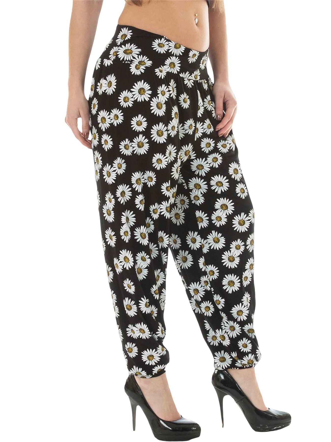 Womens Harem Ali Baba Full Pants Trousers Ladies Baggy Hareem Leggings Plus Size - Picture 52 of 143