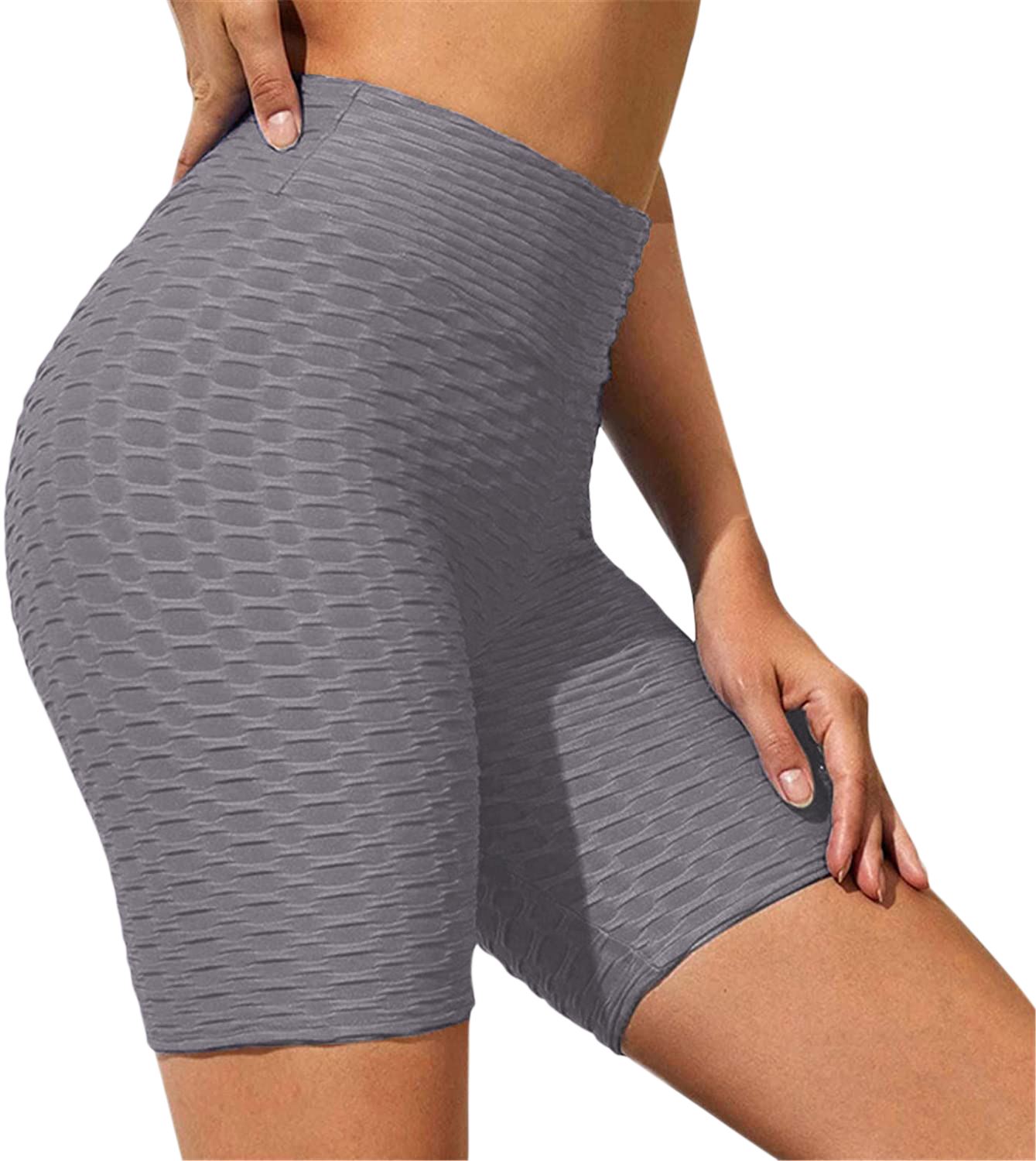 Pantalones cortos de ciclismo súper elásticos de cintura alta para mujer deportes fitness pantalones cortos de yoga - Imagen 32 de 87
