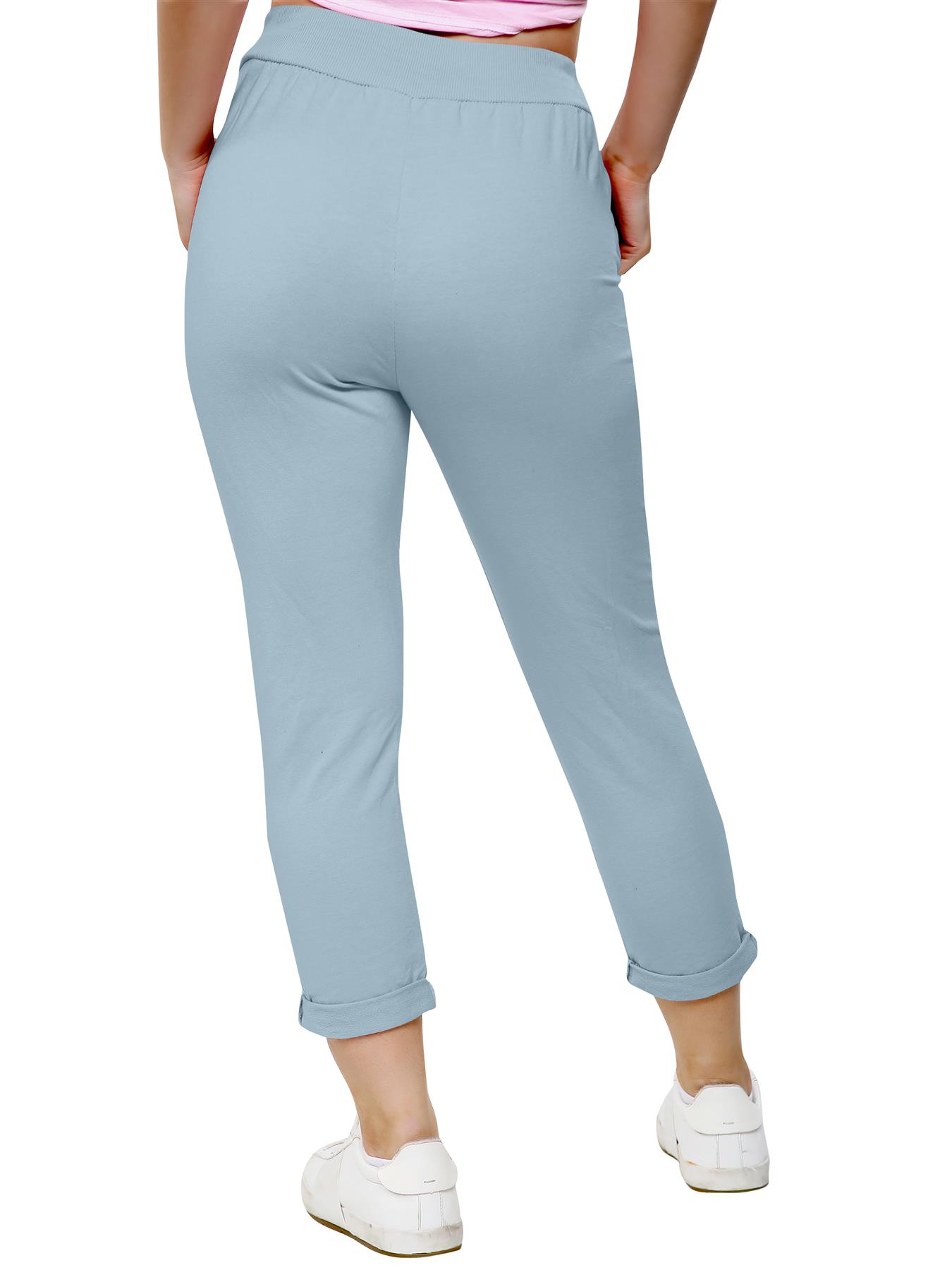 Women's Athletic Italian Trouser Pants for Active Yoga Comfy Jogging Bottoms - Picture 40 of 44