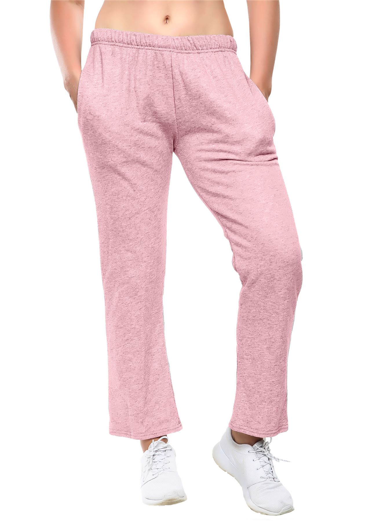 Women's Open Hem Jogging Bottoms Joggers Fleece Trousers Ladies Tracksuit Pants eBay