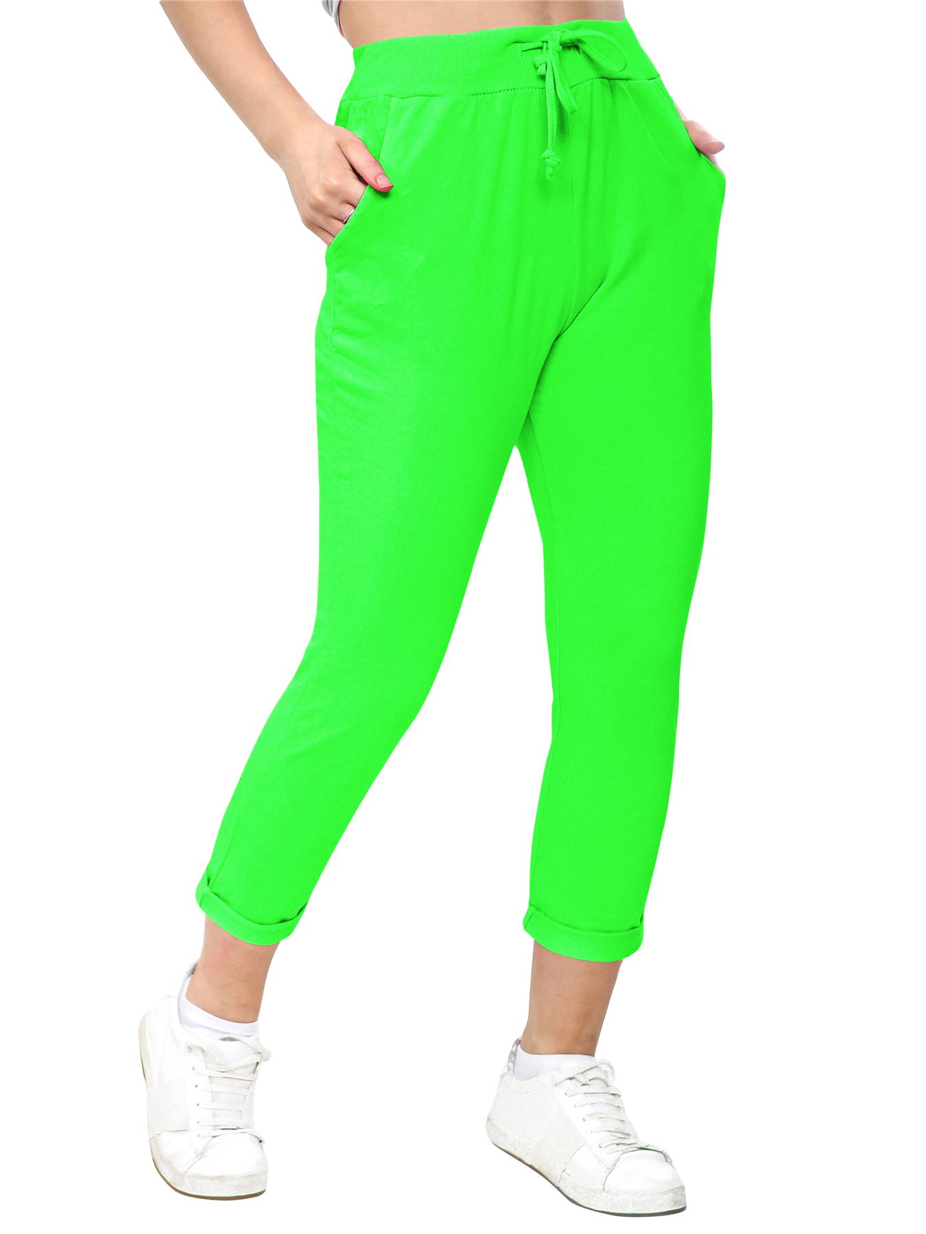 Women's Athletic Italian Trouser Pants for Active Yoga Comfy Jogging Bottoms - Picture 36 of 44