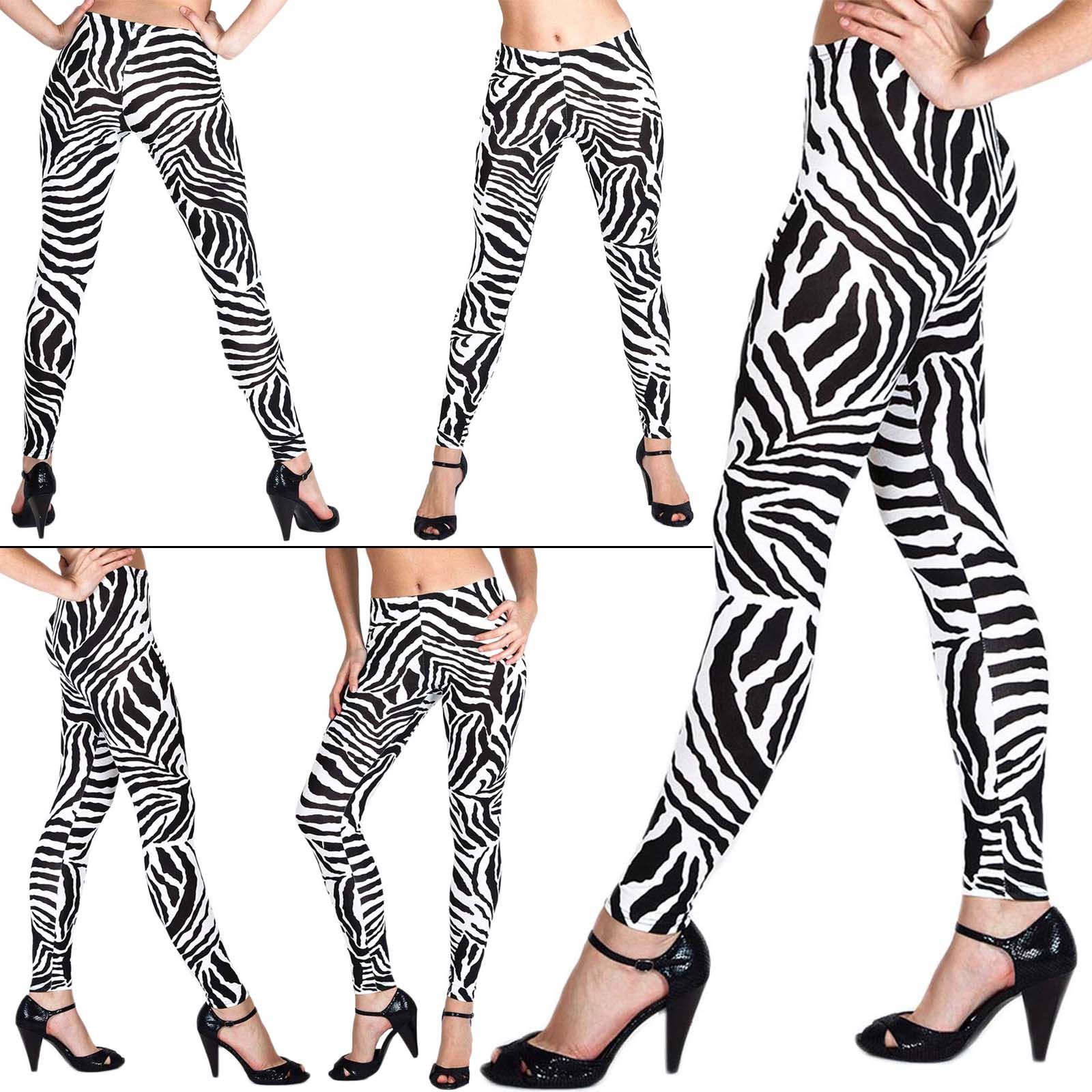 New Womens Ladies Small Skull Cross Bone Print Full Length LEGGINGS Size S M L 8