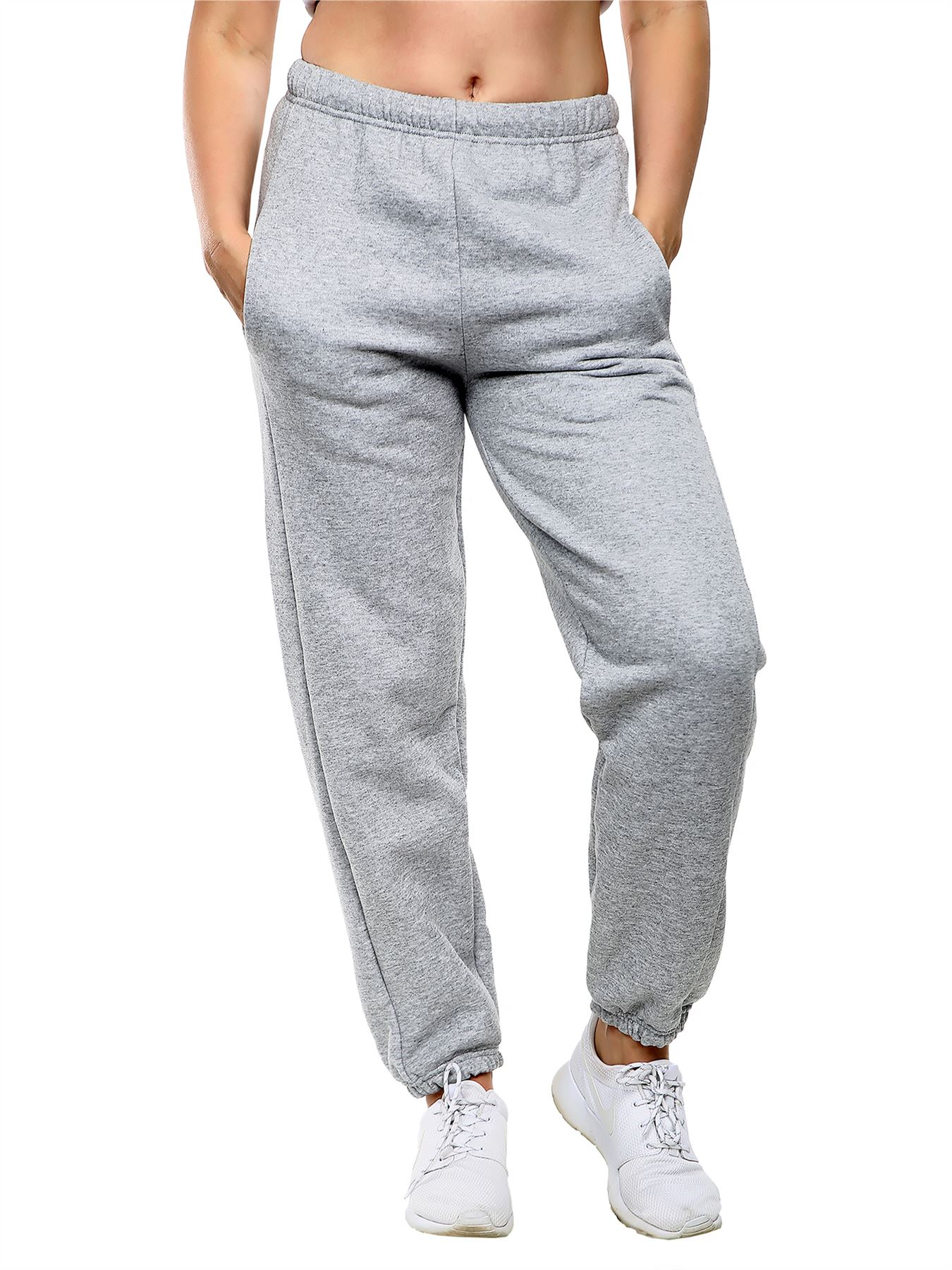 Kids Jogging Bottoms Warm Fleece Plain Joggers Bottom Pant 2 - 13 Years - Picture 18 of 41