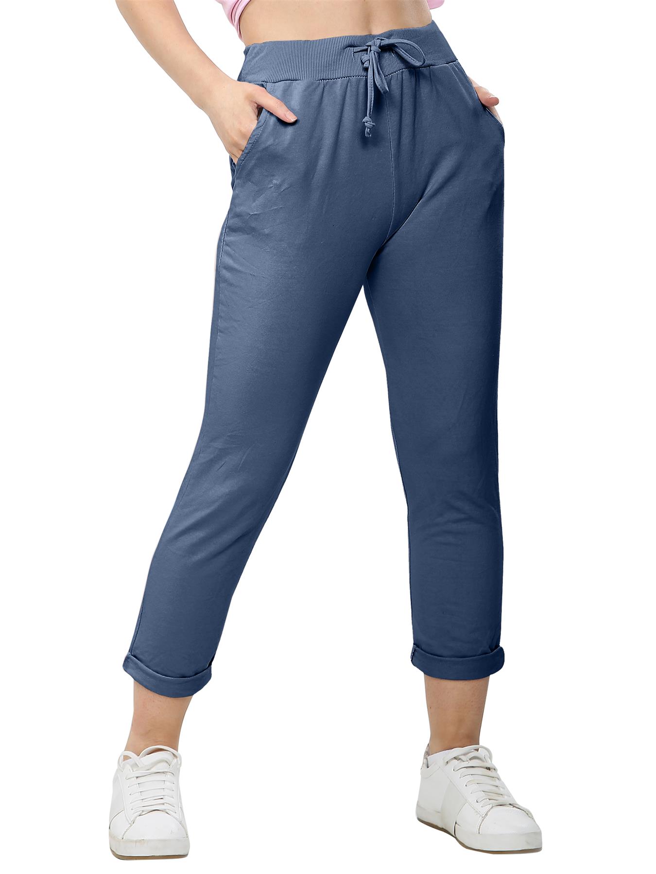 Women's Athletic Italian Trouser Pants for Active Yoga Comfy Jogging Bottoms - Picture 32 of 44