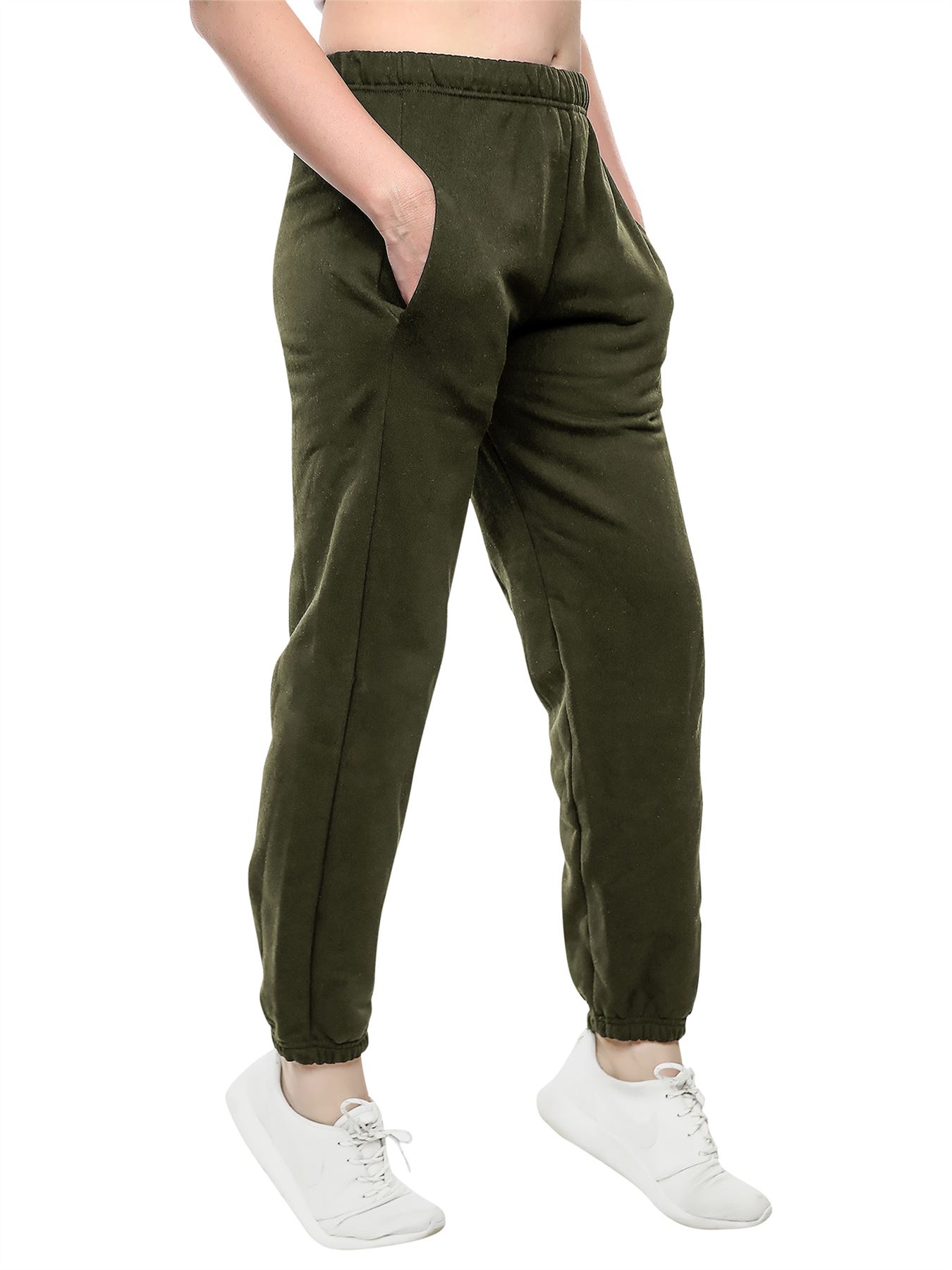 Kids Jogging Bottoms Warm Fleece Plain Joggers Bottom Pant 2 - 13 Years - Picture 10 of 41