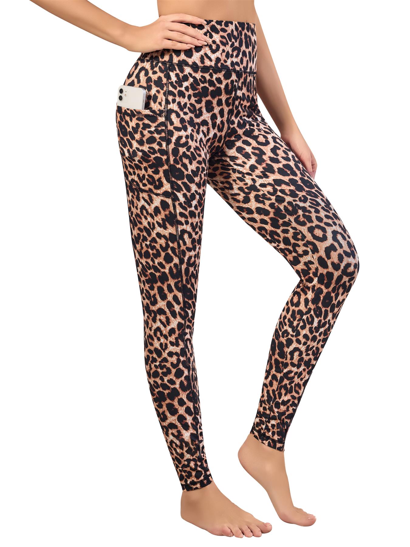 Women Fitness Sports Leggings Ladies Gym High Waist Yoga Pants With Stretch - Picture 12 of 19