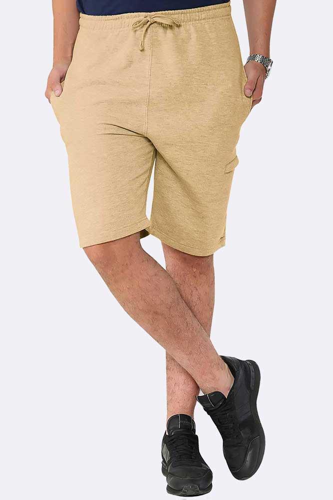 Mens Fleece Jogger Shorts Jersey Jogging Elasticated Waist Summer Gym Shorts - Picture 5 of 32