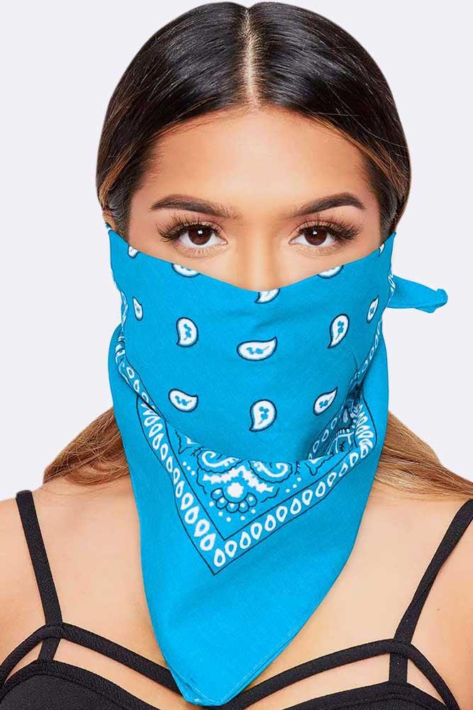 Paisley Bandana Cotton Scarf Headband Head Wear Mouth Protection Wrap Band Lot - Picture 54 of 63
