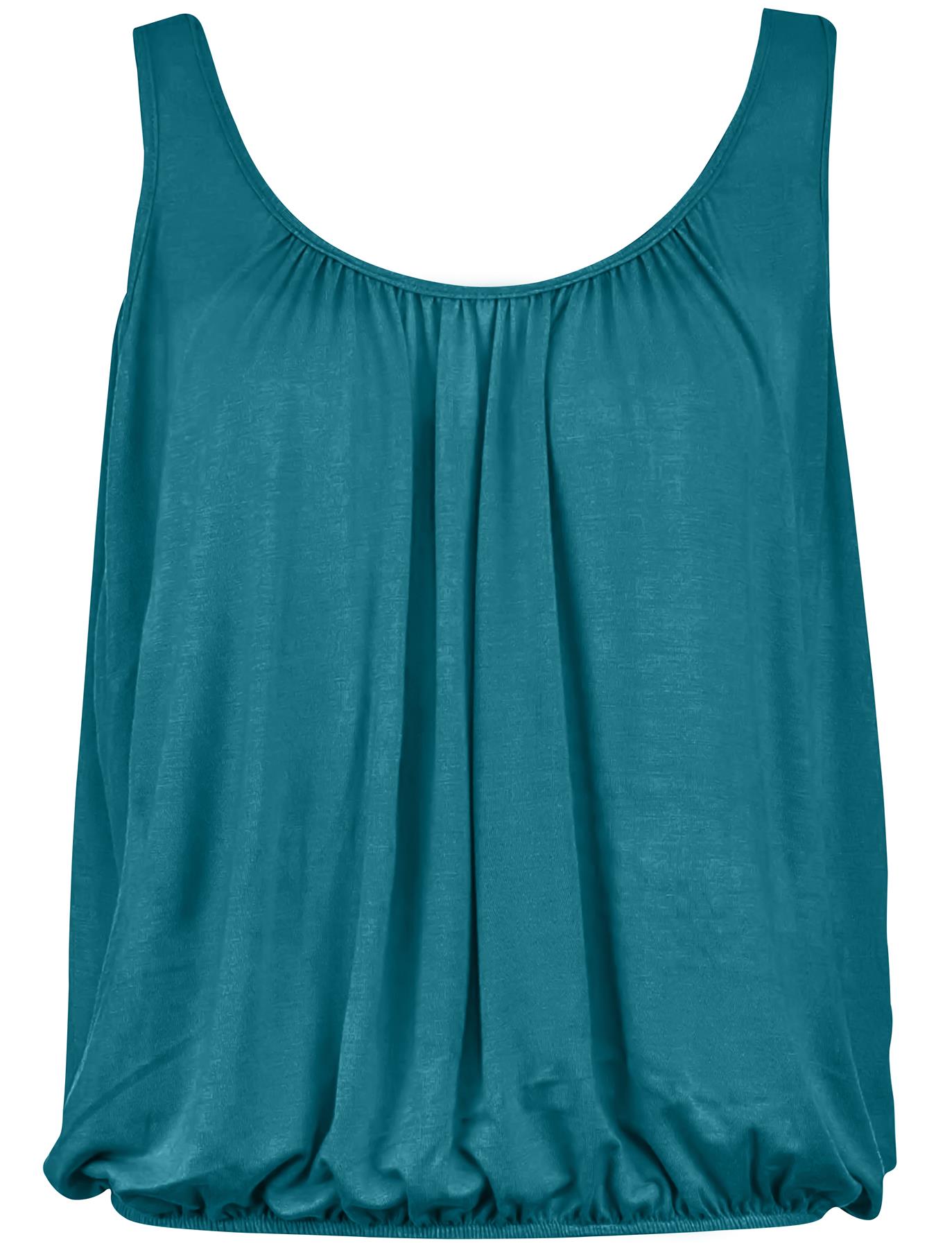 Womens Vest Tops Italian Summer Holiday Loose Fit Camisole Sleeveless Tank Top - Picture 74 of 82