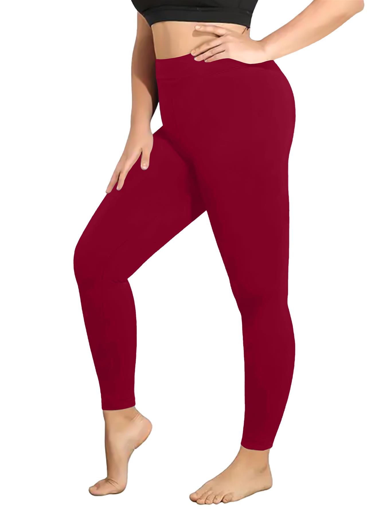 Women Warm Thick Fleece Lined Full Length Leggings Soft High Waist Elasticated - Picture 10 of 10