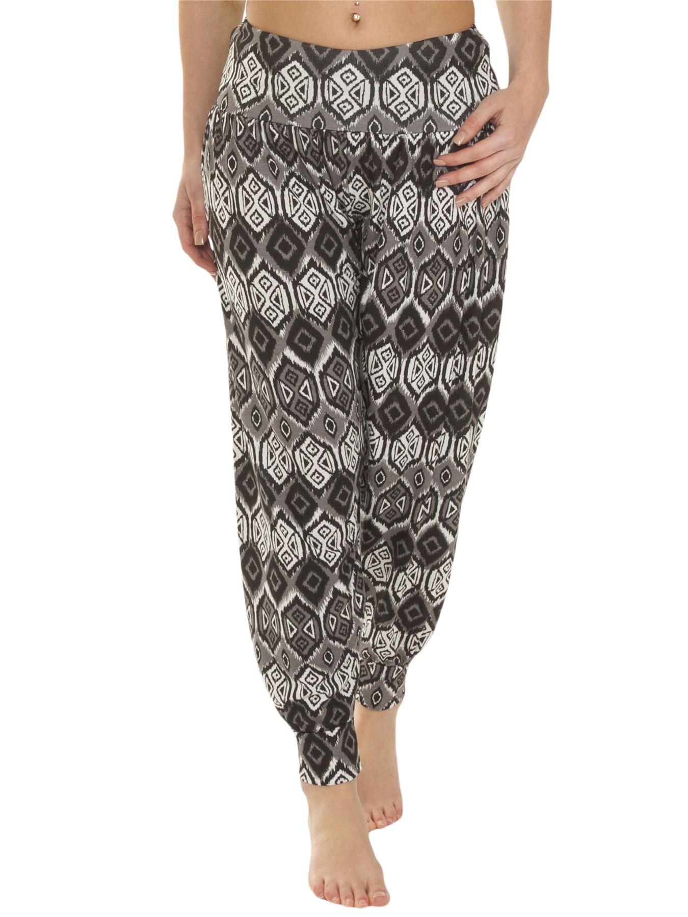 Womens Harem Ali Baba Full Pants Trousers Ladies Baggy Hareem Leggings Plus Size - Picture 66 of 143