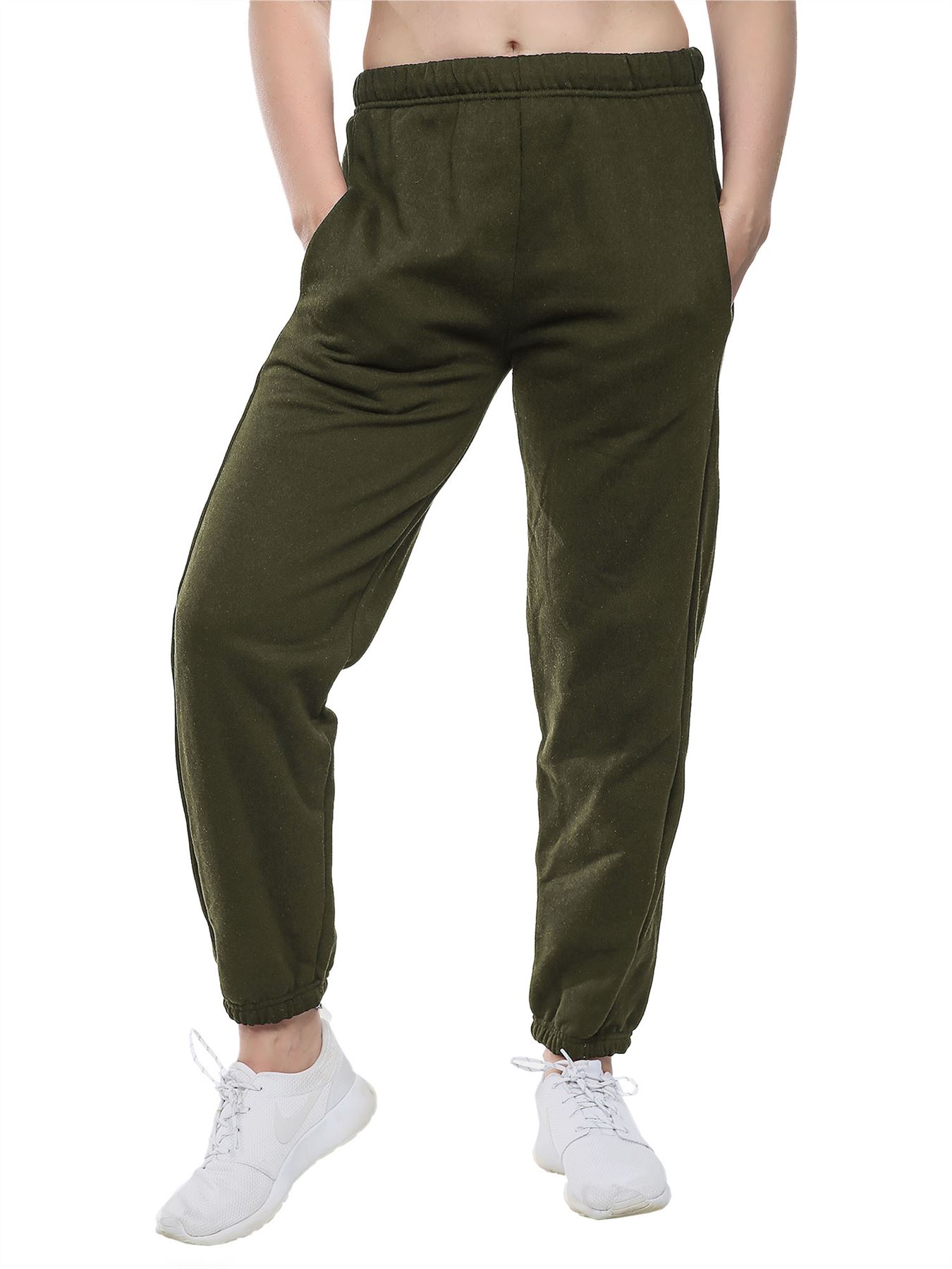 Kids Jogging Bottoms Warm Fleece Plain Joggers Bottom Pant 2 - 13 Years - Picture 8 of 41