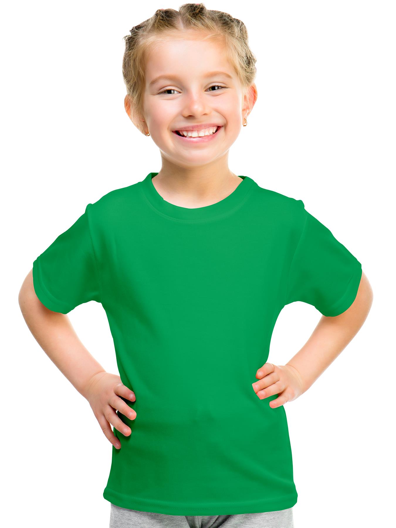 Kids Plain T-shirt Original Fruit of the Loom Summer Crew Neck - Picture 8 of 17
