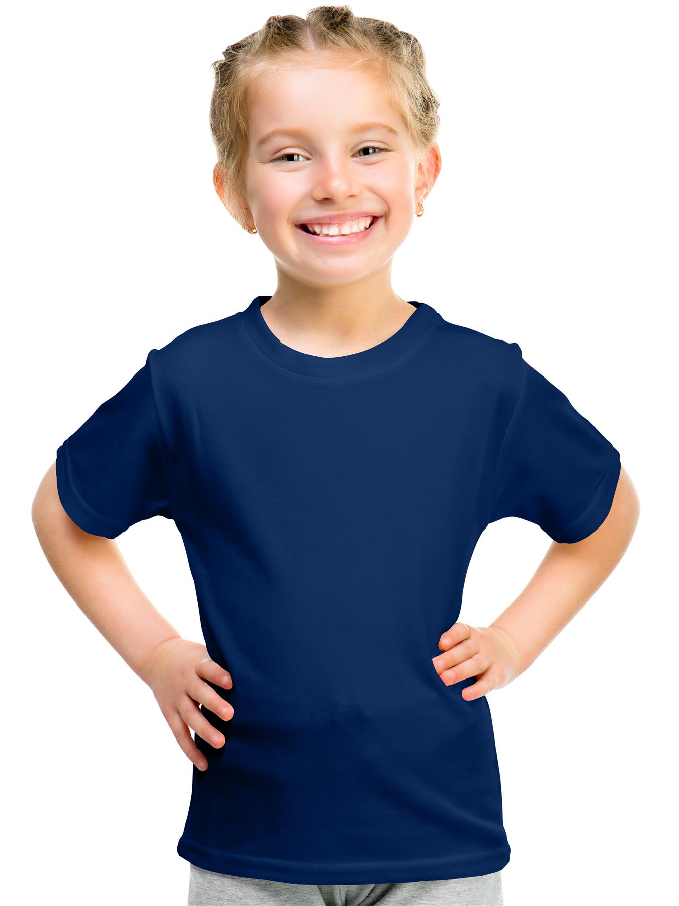 Kids Plain T-shirt Original Fruit of the Loom Summer Crew Neck - Picture 11 of 17