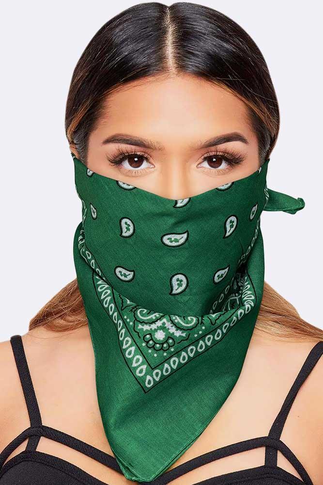Paisley Bandana Cotton Scarf Headband Head Wear Mouth Protection Wrap Band Lot - Picture 17 of 63
