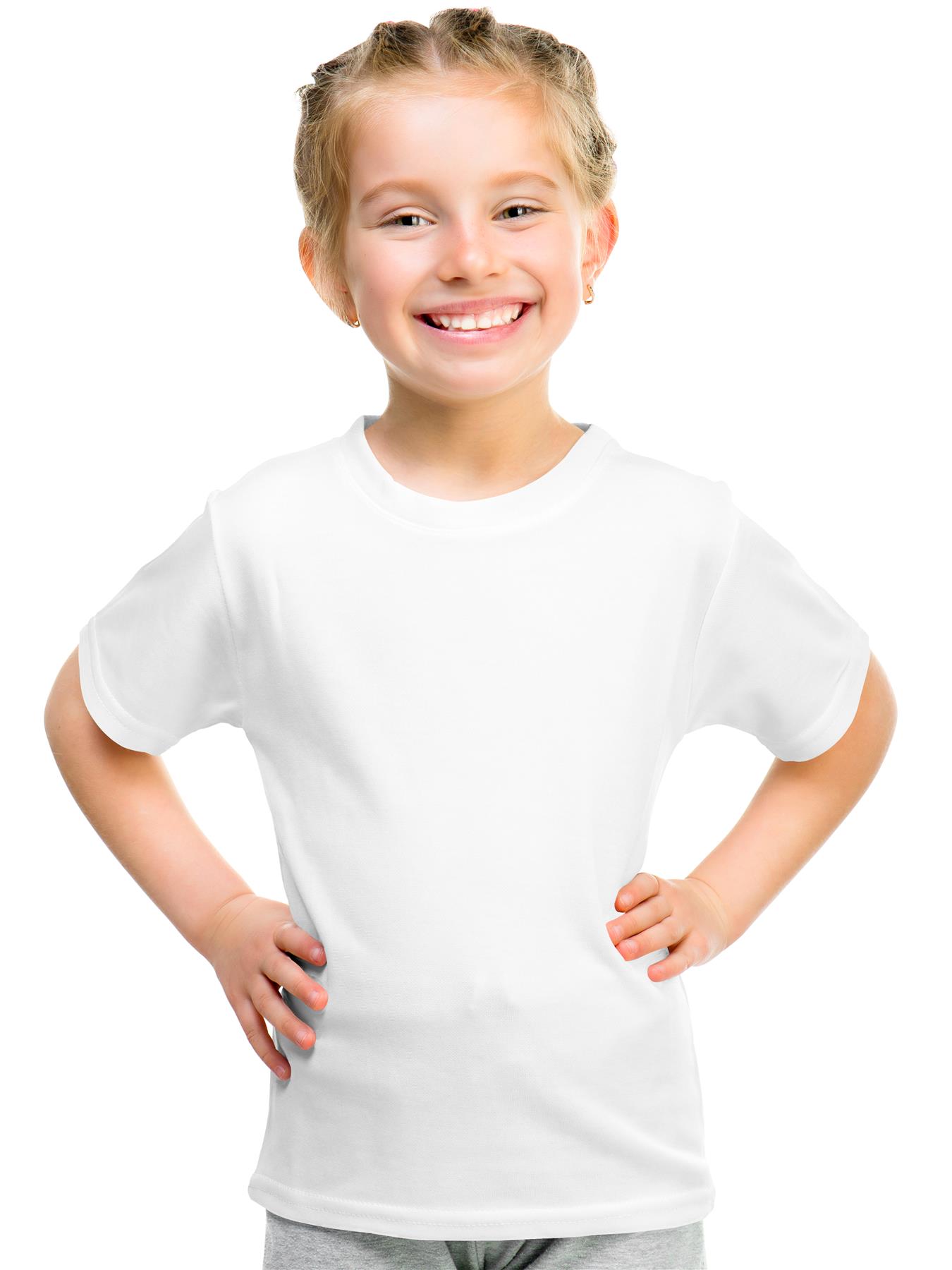 Kids Plain T-shirt Original Fruit of the Loom Summer Crew Neck - Picture 16 of 17