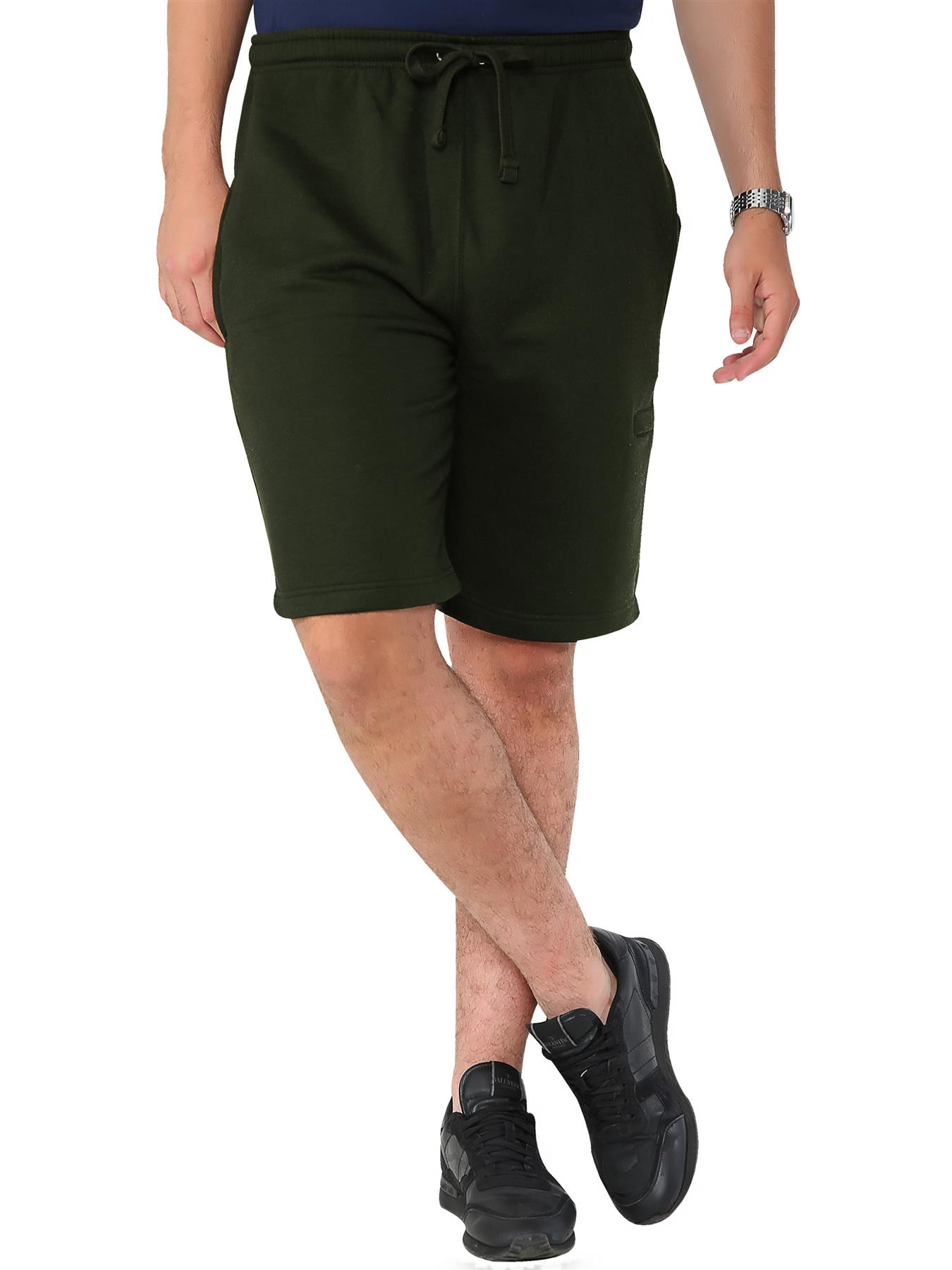 Mens Fleece Jogger Shorts Jersey Jogging Elasticated Waist Summer Gym Shorts - Picture 11 of 32