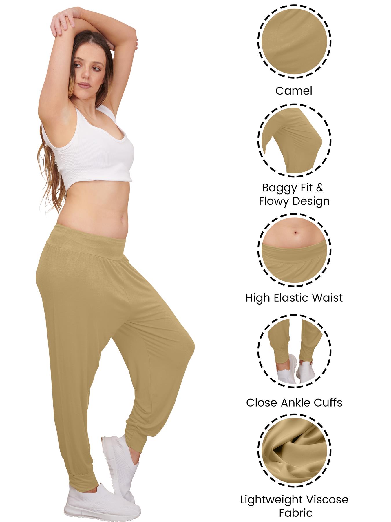 Womens Harem Ali Baba Full Pants Trousers Ladies Baggy Hareem Leggings Plus Size - Picture 35 of 143