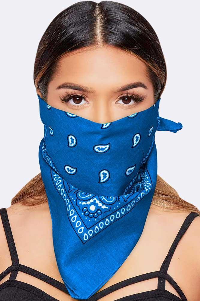 Paisley Bandana Cotton Scarf Headband Head Wear Mouth Protection Wrap Band Lot - Picture 9 of 63