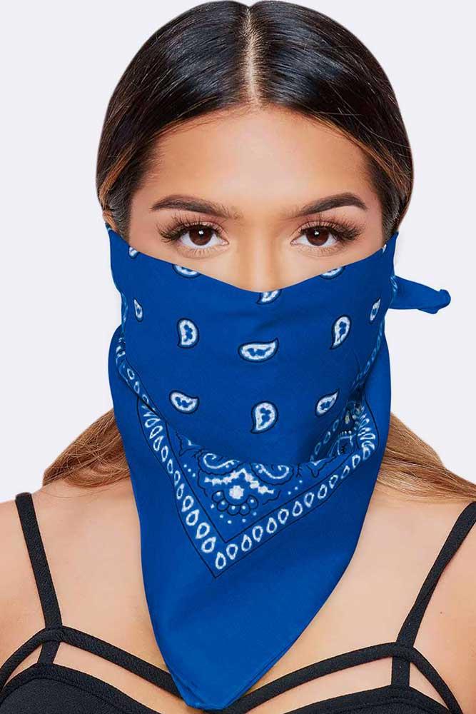 Paisley Bandana Cotton Scarf Headband Head Wear Mouth Protection Wrap Band Lot - Picture 50 of 63