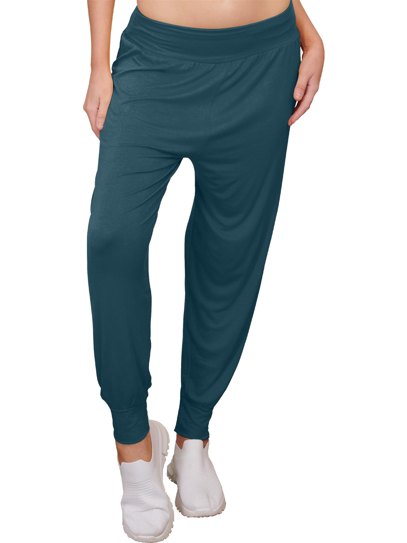 Womens Harem Ali Baba Full Pants Trousers Ladies Baggy Hareem Leggings Plus Size - Picture 129 of 143