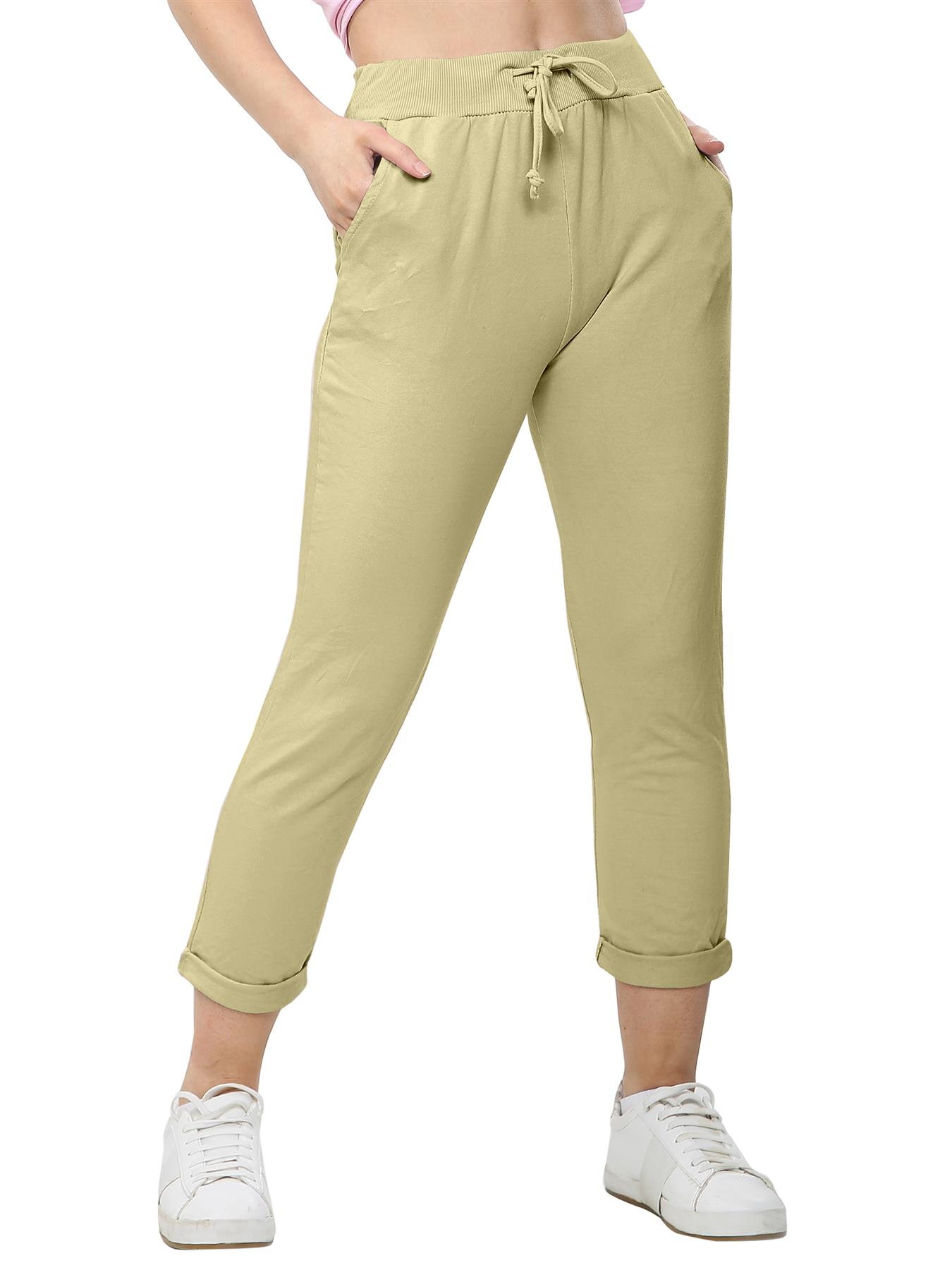 Women's Athletic Italian Trouser Pants for Active Yoga Comfy Jogging Bottoms - Picture 28 of 44