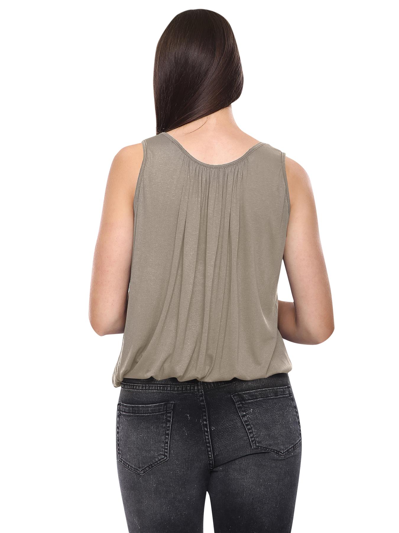 Womens Vest Tops Italian Summer Holiday Loose Fit Camisole Sleeveless Tank Top - Picture 12 of 82