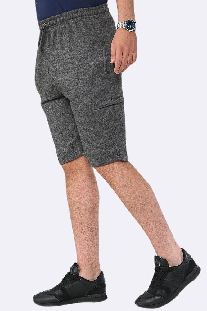 Mens Fleece Jogger Shorts Jersey Jogging Elasticated Waist Summer Gym Shorts - Picture 9 of 32