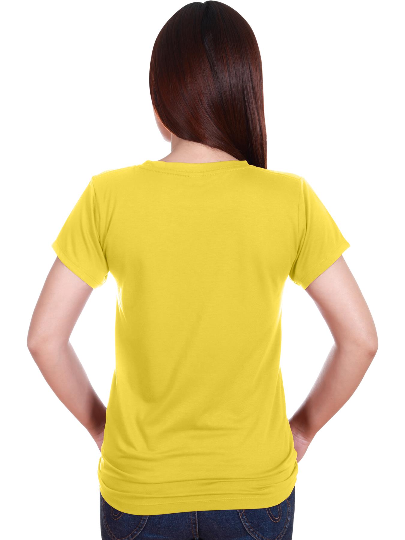 Fruit Of The Loom T Shirts Womens Ladies Plain Coloured Cotton Fitted Tee Shirt - Picture 33 of 35
