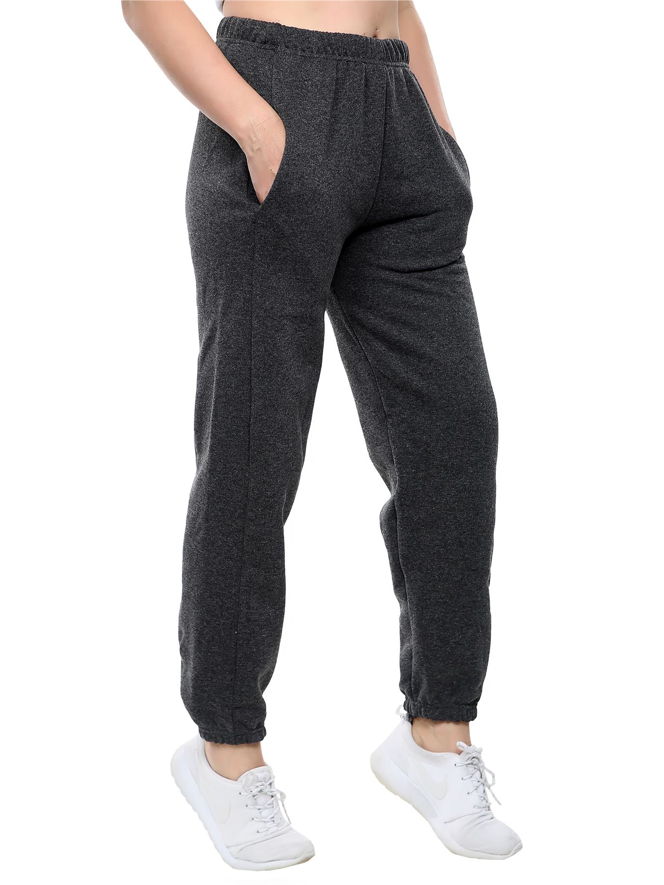 Kids Jogging Bottoms Warm Fleece Plain Joggers Bottom Pant 2 - 13 Years - Picture 15 of 41