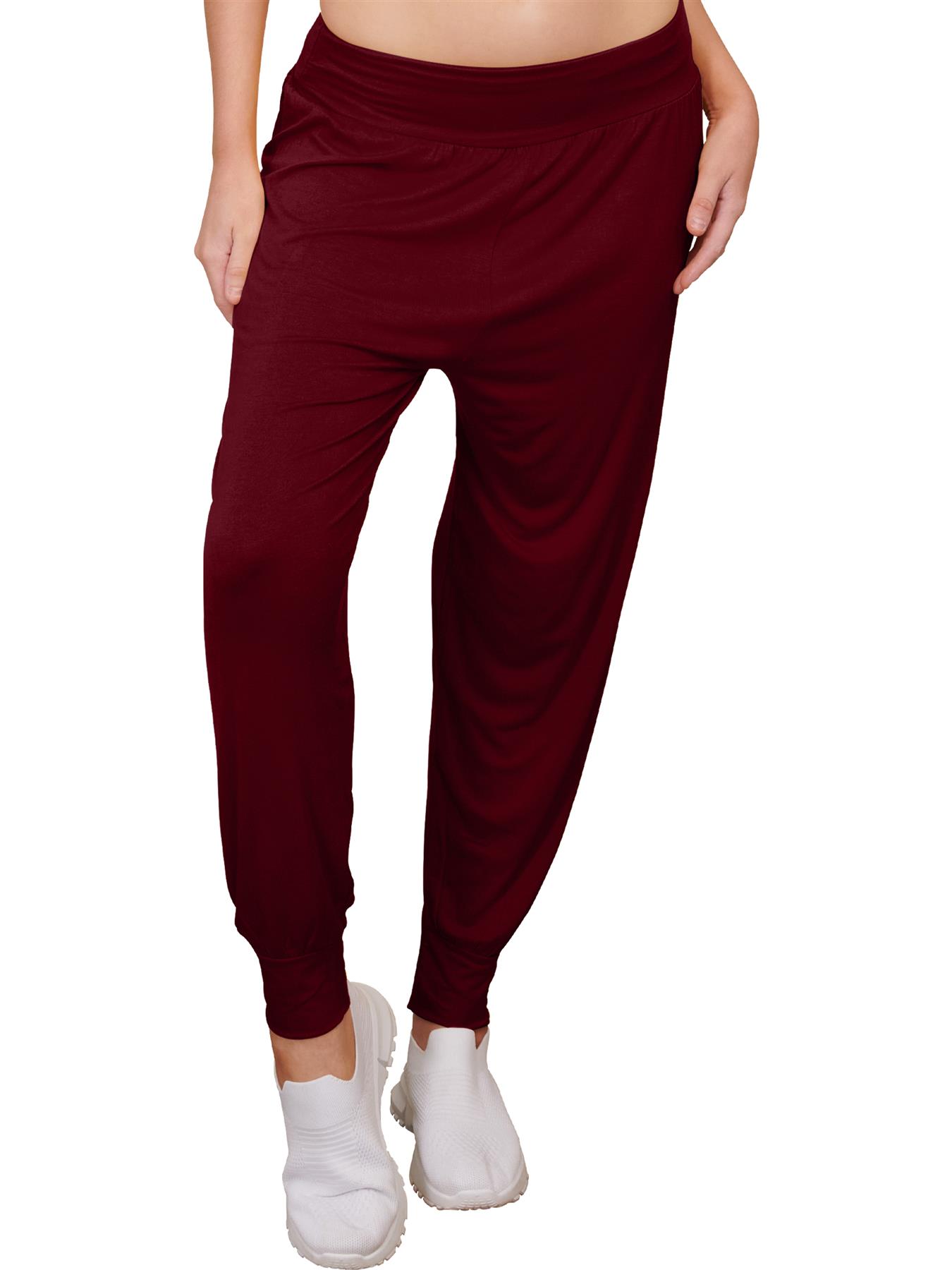 Womens Harem Ali Baba Full Pants Trousers Ladies Baggy Hareem Leggings Plus Size - Picture 75 of 143