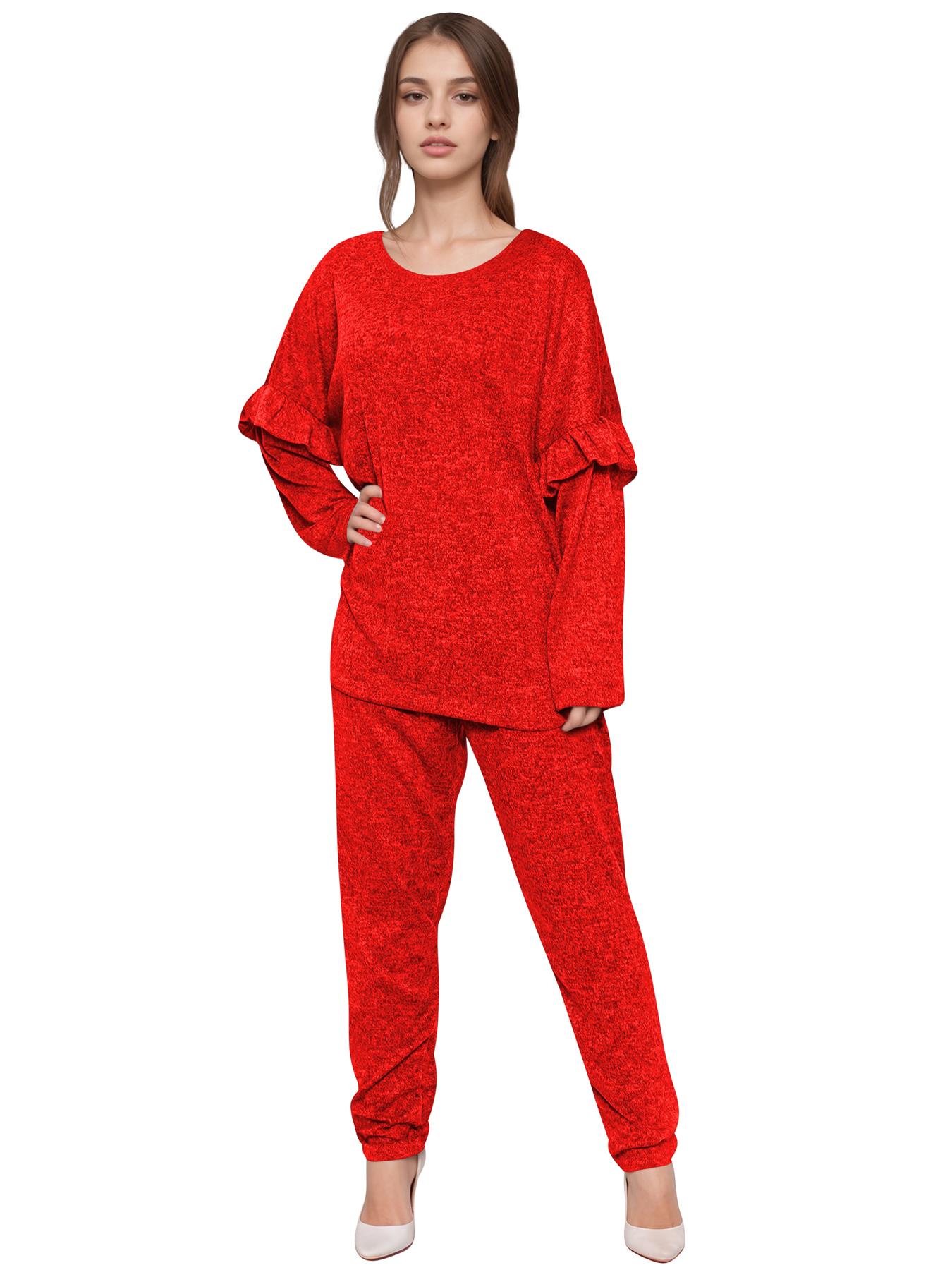 2 Piece Ladies Italian Activewear Tracksuit Summer Casual Long Sleeve Crew Neck - Picture 27 of 38