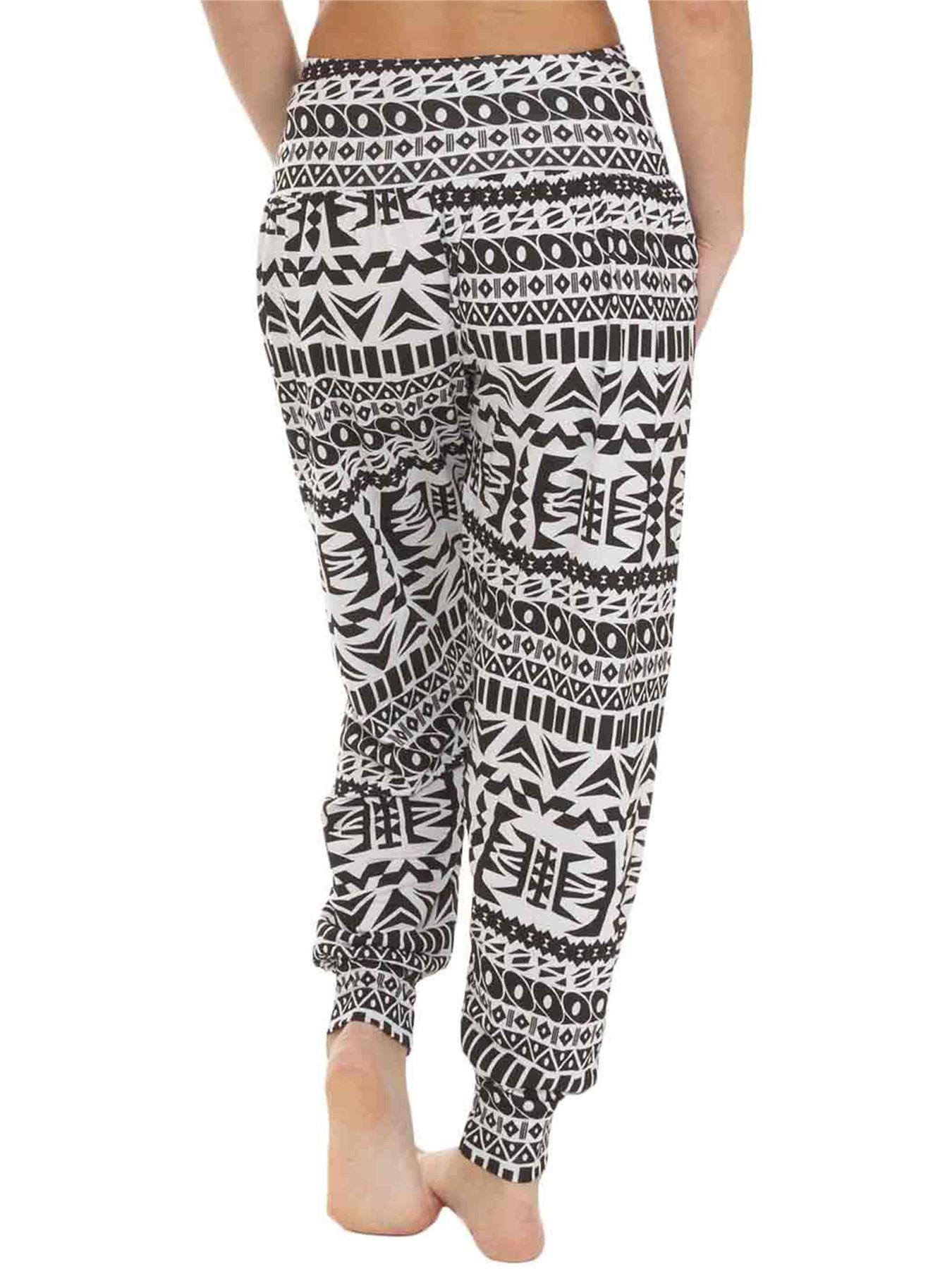 Womens Harem Ali Baba Full Pants Trousers Ladies Baggy Hareem Leggings Plus Size - Picture 11 of 143