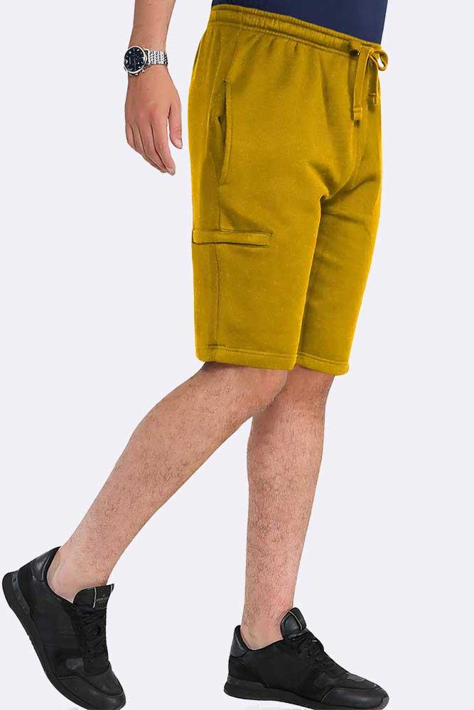 Mens Fleece Jogger Shorts Jersey Jogging Elasticated Waist Summer Gym Shorts - Picture 19 of 32