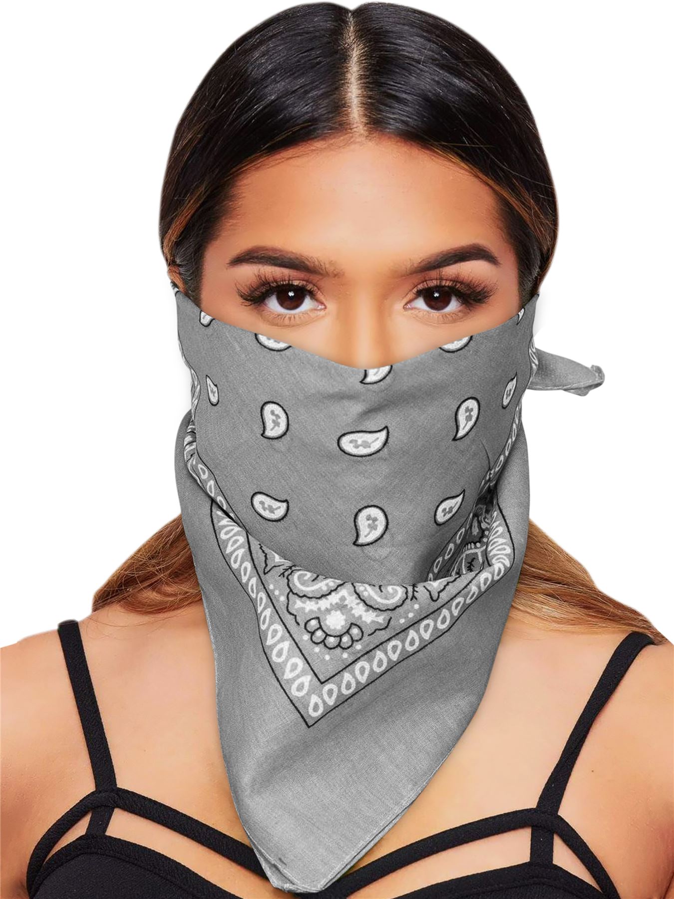 Paisley Bandana Cotton Scarf Headband Head Wear Mouth Protection Wrap Band Lot - Picture 32 of 63
