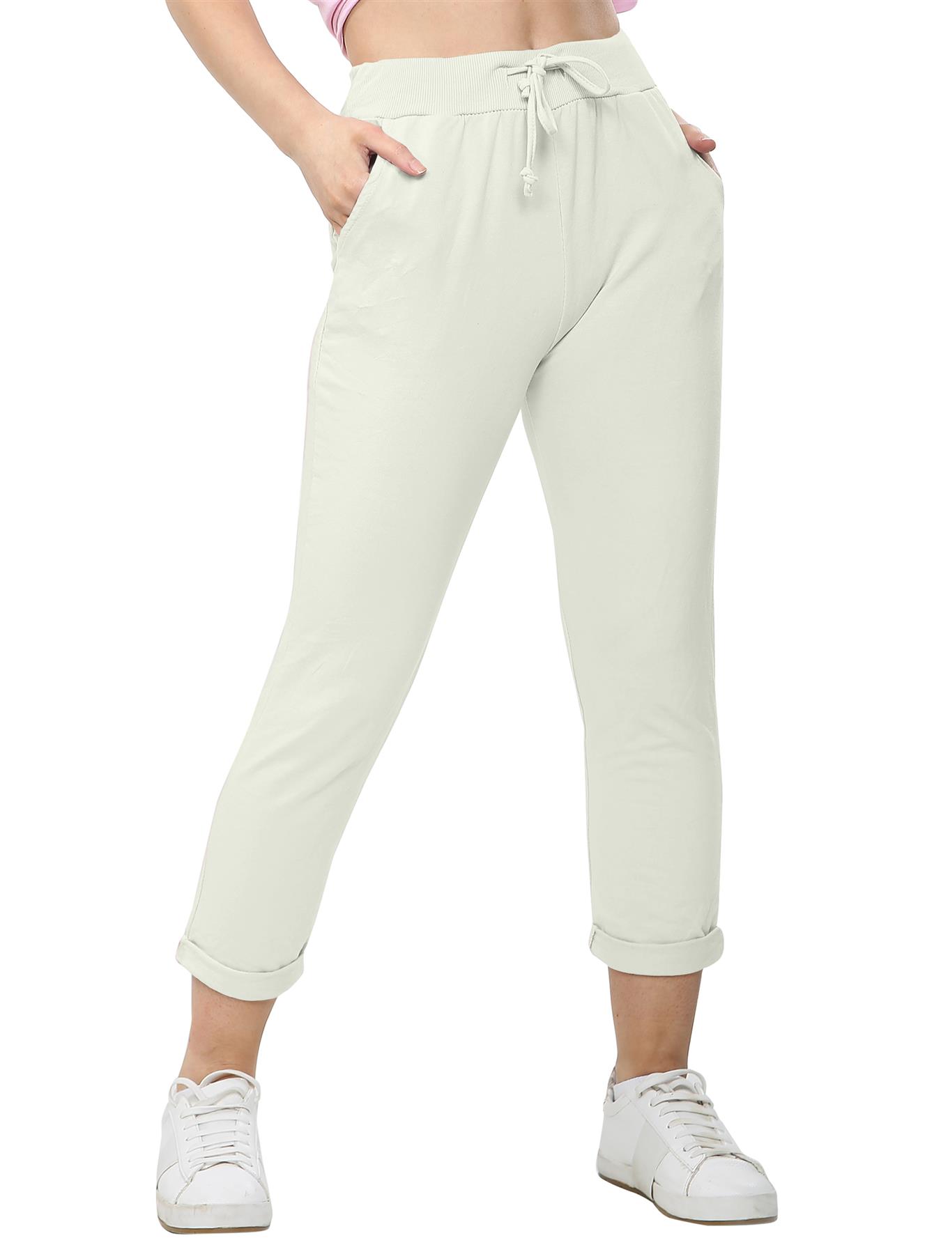Women's Athletic Italian Trouser Pants for Active Yoga Comfy Jogging Bottoms - Picture 14 of 44