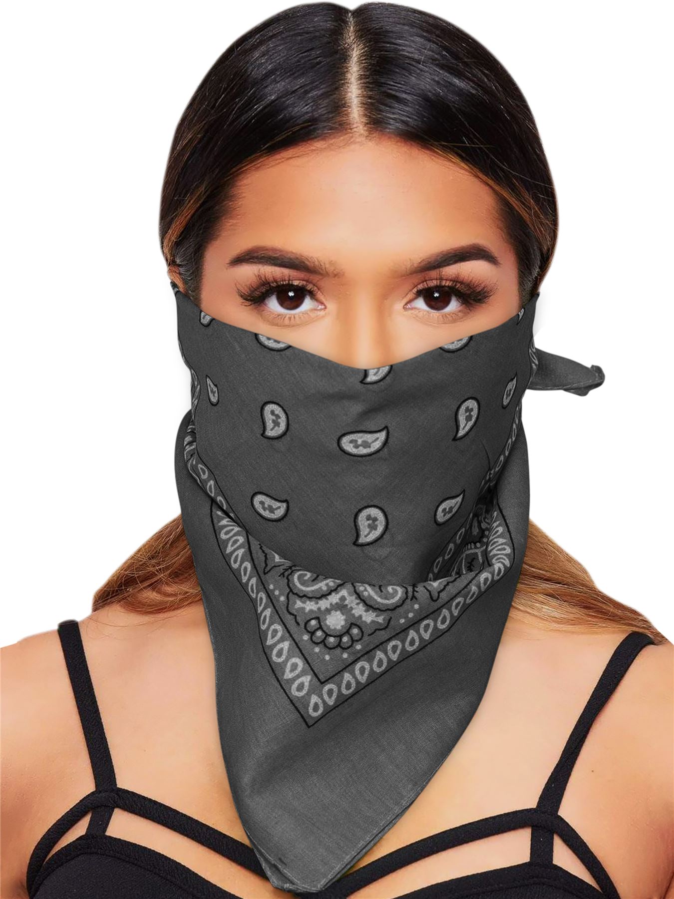 Paisley Bandana Cotton Scarf Headband Head Wear Mouth Protection Wrap Band Lot - Picture 19 of 63