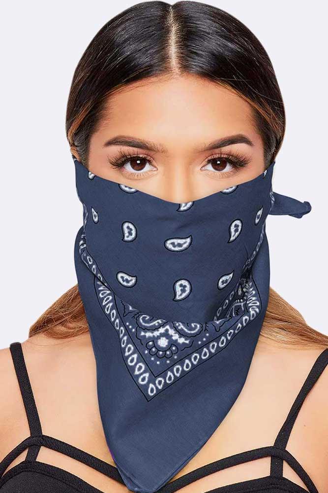 Paisley Bandana Cotton Scarf Headband Head Wear Mouth Protection Wrap Band Lot - Picture 40 of 63