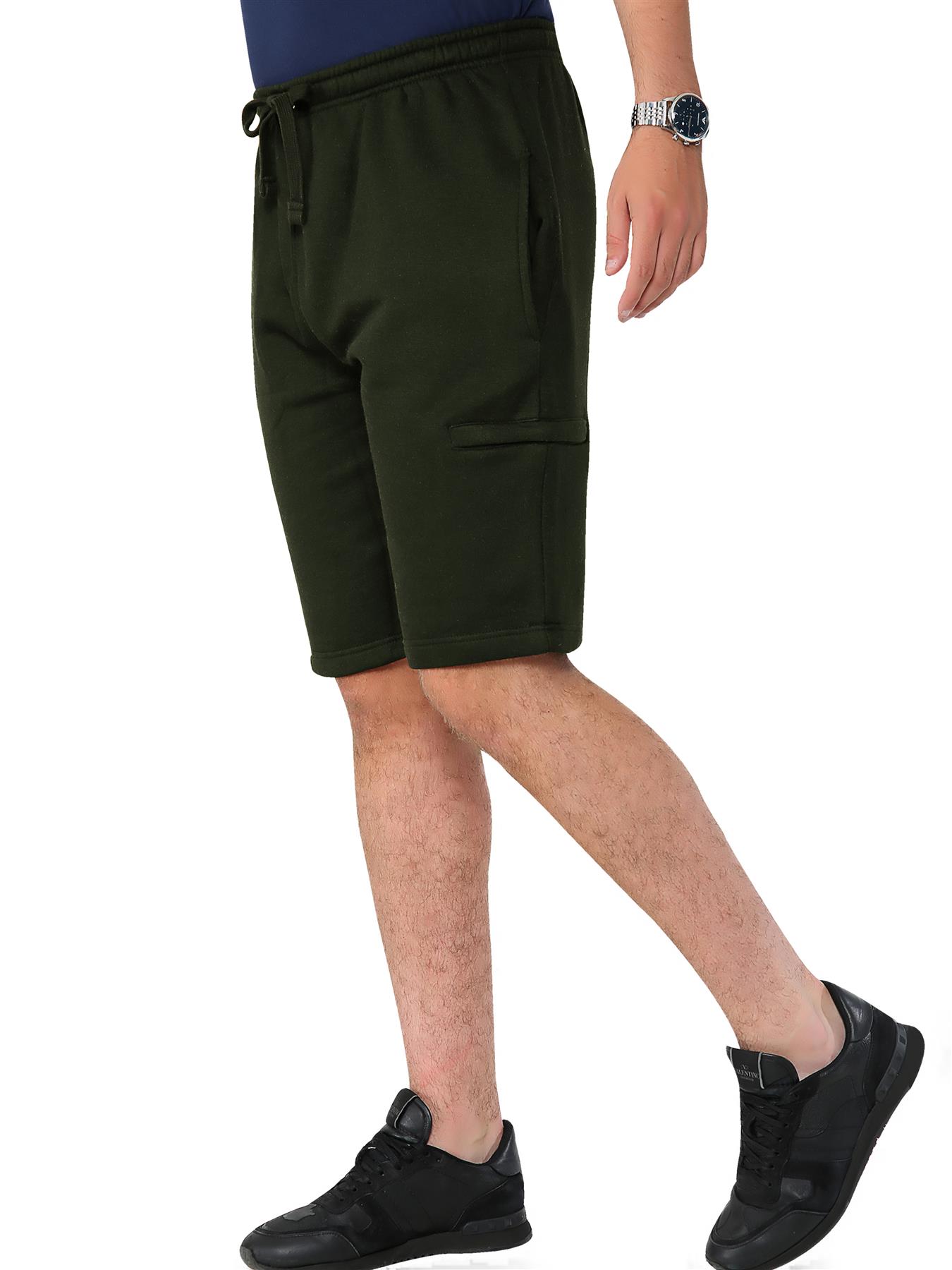 Mens Fleece Jogger Shorts Jersey Jogging Elasticated Waist Summer Gym Shorts - Picture 12 of 32