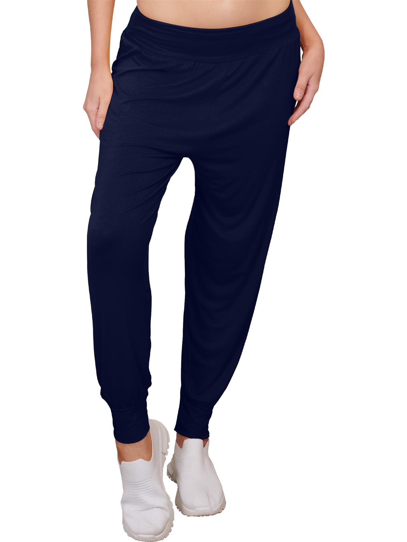 Womens Harem Ali Baba Full Pants Trousers Ladies Baggy Hareem Leggings Plus Size - Picture 87 of 143