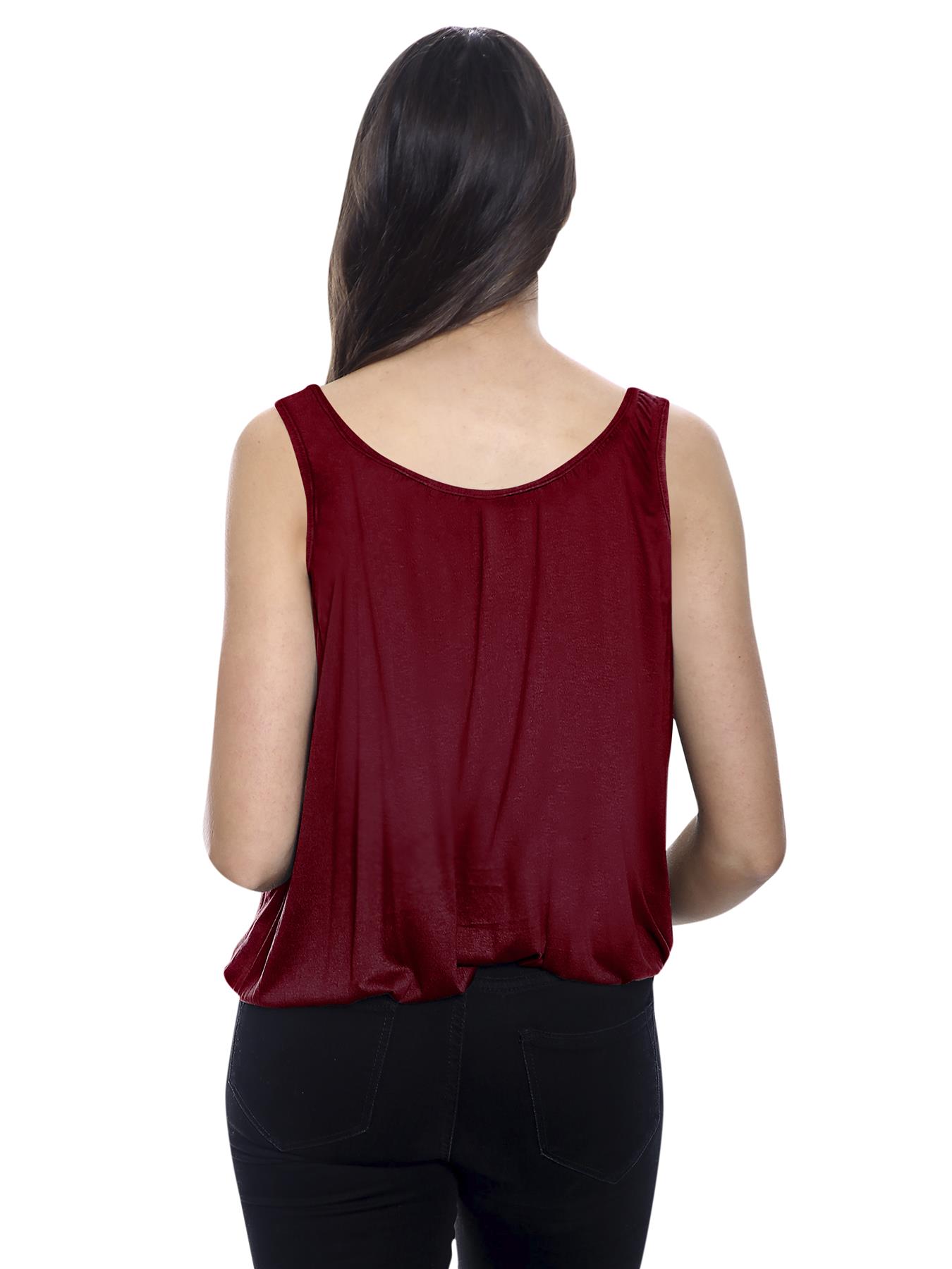 Womens Vest Tops Italian Summer Holiday Loose Fit Camisole Sleeveless Tank Top - Picture 82 of 82